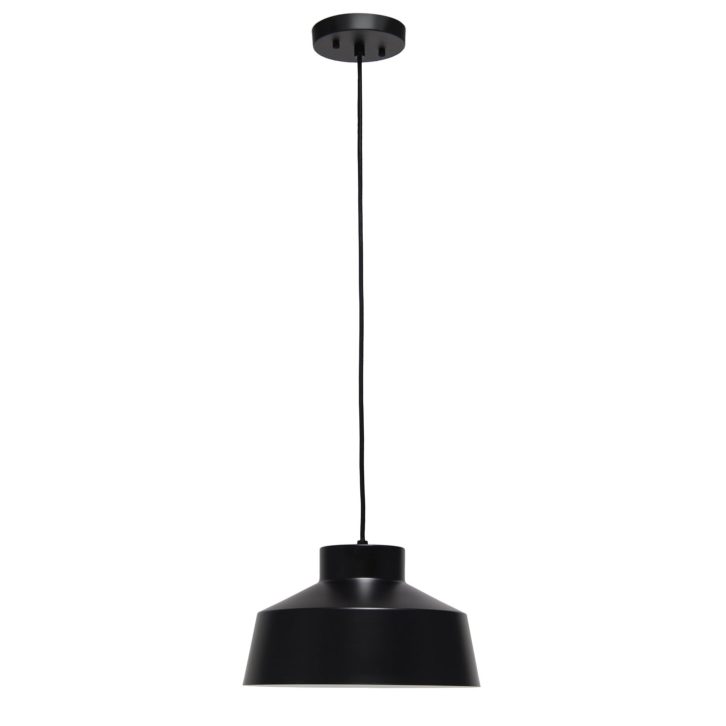 All The Rages Lalia Home Black Industrial Barn Pendant