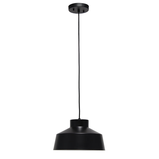 All The Rages Lalia Home Black Industrial Barn Pendant