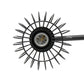 All The Rages Lalia Home Black Ironhouse 3-Light Vanity Light With Industrial Decorative Cage Shades