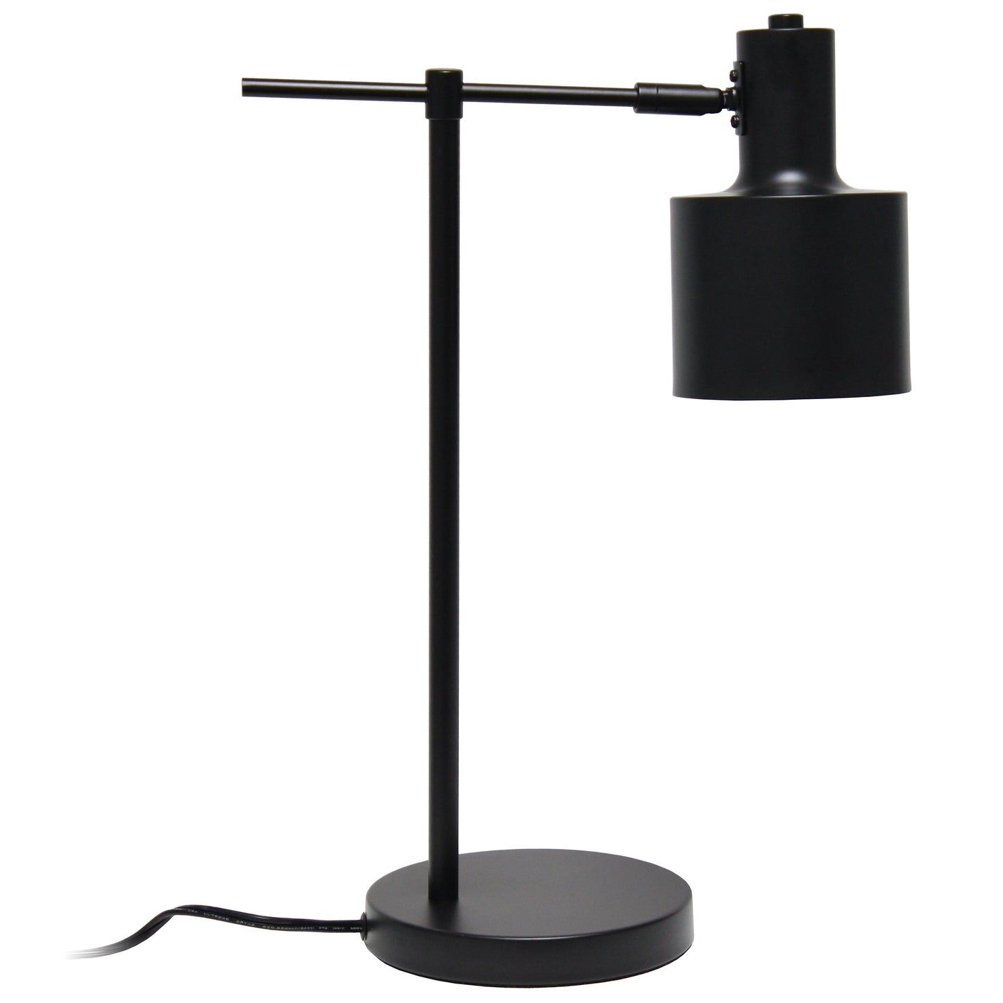 All The Rages Lalia Home Black Mid Century Modern Metal Table Lamp