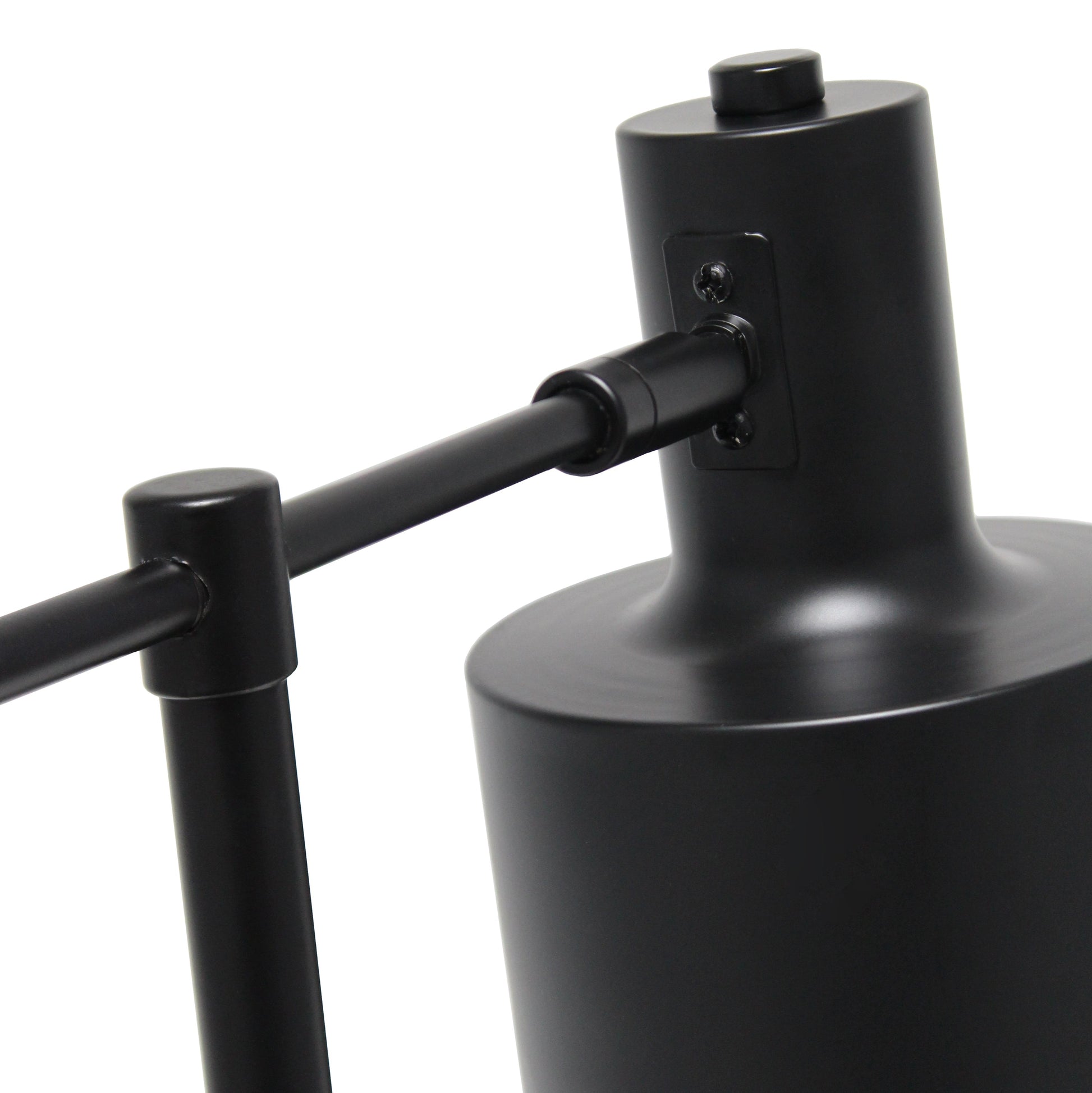 All The Rages Lalia Home Black Mid Century Modern Metal Table Lamp