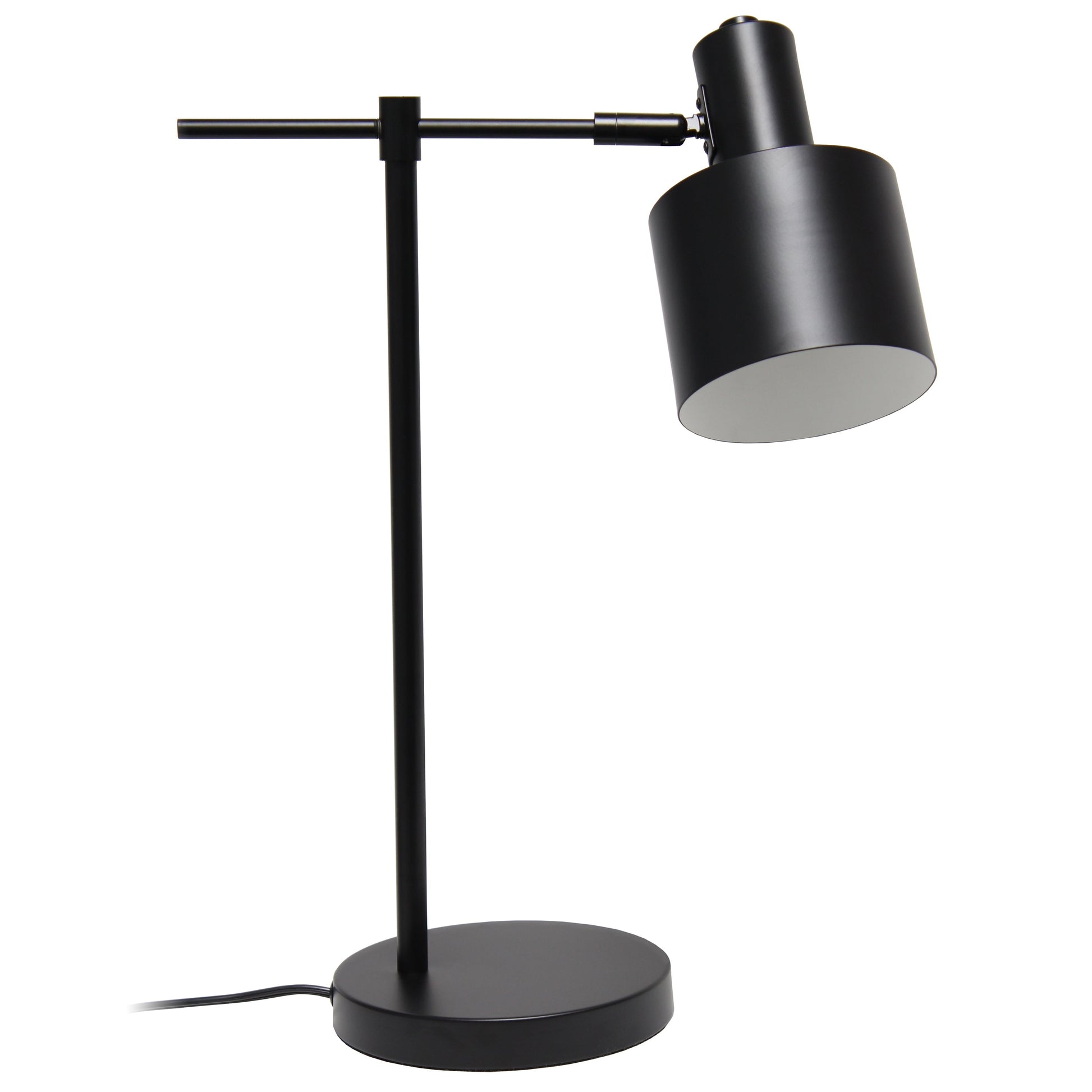 All The Rages Lalia Home Black Mid Century Modern Metal Table Lamp