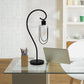 All The Rages Lalia Home Black Modern Metal Scroll Table Lamp