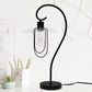 All The Rages Lalia Home Black Modern Metal Scroll Table Lamp
