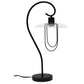 All The Rages Lalia Home Black Modern Metal Scroll Table Lamp