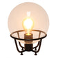 All The Rages Lalia Home Black Old World Globe Glass Table Lamp