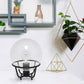 All The Rages Lalia Home Black Old World Globe Glass Table Lamp