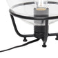 All The Rages Lalia Home Black Old World Globe Glass Table Lamp