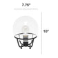 All The Rages Lalia Home Black Old World Globe Glass Table Lamp