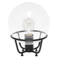 All The Rages Lalia Home Black Old World Globe Glass Table Lamp
