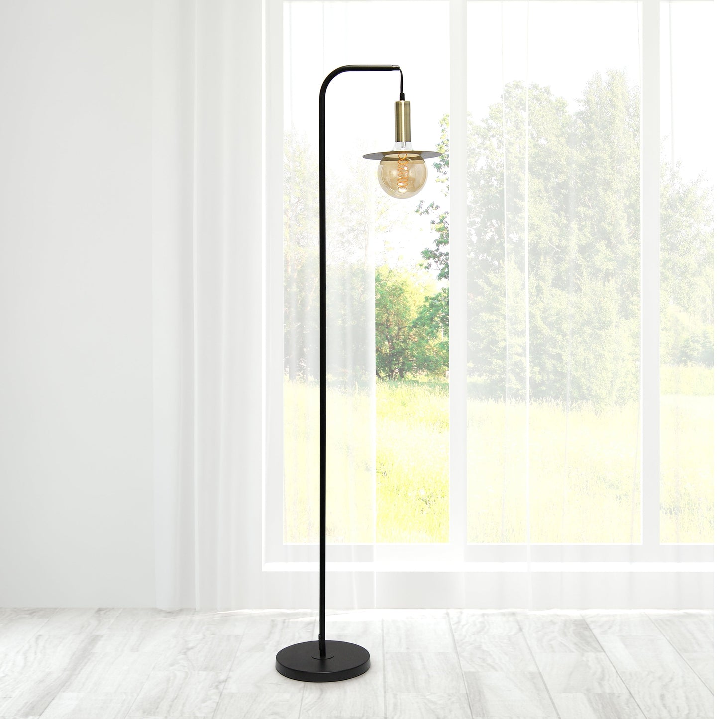 All The Rages Lalia Home Black Oslo Floor Lamp