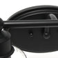 All The Rages Lalia Home Black Studio Loft Modern 2-Light Metal Vanity Light With Clear Seeded Glass Shades