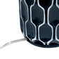 All The Rages Lalia Home Blue Moroccan Table Lamp With Fabric White Shade