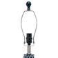 All The Rages Lalia Home Blue Moroccan Table Lamp With Fabric White Shade