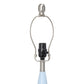 All The Rages Lalia Home Blue Stylus Table Lamp With White Fabric Shade
