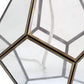 All The Rages Lalia Home Brass Transparent Octagonal Table Lamp