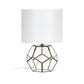 All The Rages Lalia Home Brass Transparent Octagonal Table Lamp