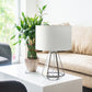 All The Rages Lalia Home Brass Transparent Triagonal Table Lamp