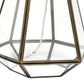 All The Rages Lalia Home Brass Transparent Triagonal Table Lamp