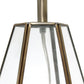 All The Rages Lalia Home Brass Transparent Triagonal Table Lamp