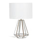 All The Rages Lalia Home Brass Transparent Triagonal Table Lamp