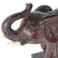 All The Rages Lalia Home Brown Elephant Table Lamp With Fabric Shade
