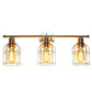 All The Rages Lalia Home Brushed Nickel 3-Light Industrial Wired Vanity Light