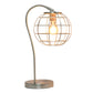 All The Rages Lalia Home Brushed Nickel Arched Metal Cage Table Lamp