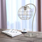 All The Rages Lalia Home Brushed Nickel Arched Metal Cage Table Lamp