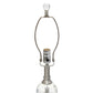 All The Rages Lalia Home Brushed Nickel Crystal Drop Table & Floor Lamp Set