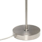 All The Rages Lalia Home Brushed Nickel Mid Century Curved Table Lamp With Dome Shade