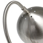 All The Rages Lalia Home Brushed Nickel Mid Century Curved Table Lamp With Dome Shade