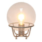 All The Rages Lalia Home Brushed Nickel Old World Globe Glass Table Lamp