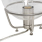 All The Rages Lalia Home Brushed Nickel Old World Globe Glass Table Lamp