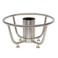 All The Rages Lalia Home Brushed Nickel Old World Globe Glass Table Lamp