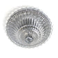 All The Rages Lalia Home Chrome 2-Light Blossom Glass Ceiling Flush Mount