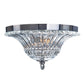 All The Rages Lalia Home Chrome 2-Light Blossom Glass Ceiling Flush Mount