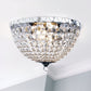 All The Rages Lalia Home Chrome 2-Light Crystal Drop Ceiling Flush Mount