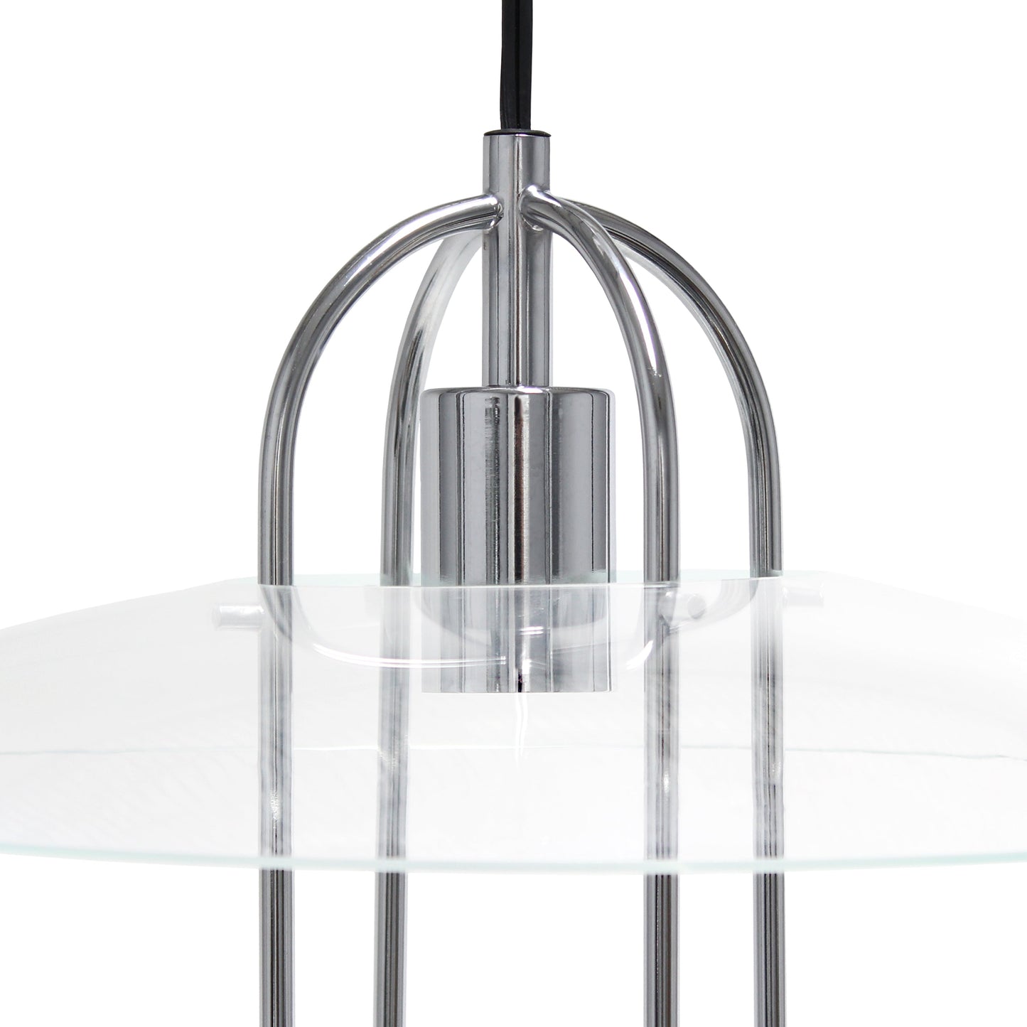 All The Rages Lalia Home Chrome Elongated Metal Pendant Light