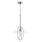 All The Rages Lalia Home Chrome Elongated Metal Pendant Light