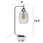 All The Rages Lalia Home Chrome Industrial Mesh Table Lamp