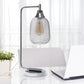 All The Rages Lalia Home Chrome Industrial Mesh Table Lamp