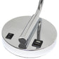 All The Rages Lalia Home Chrome Iron Table Lamp With USB Port & Glass Shade