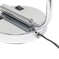 All The Rages Lalia Home Chrome Iron Table Lamp With USB Port & Glass Shade
