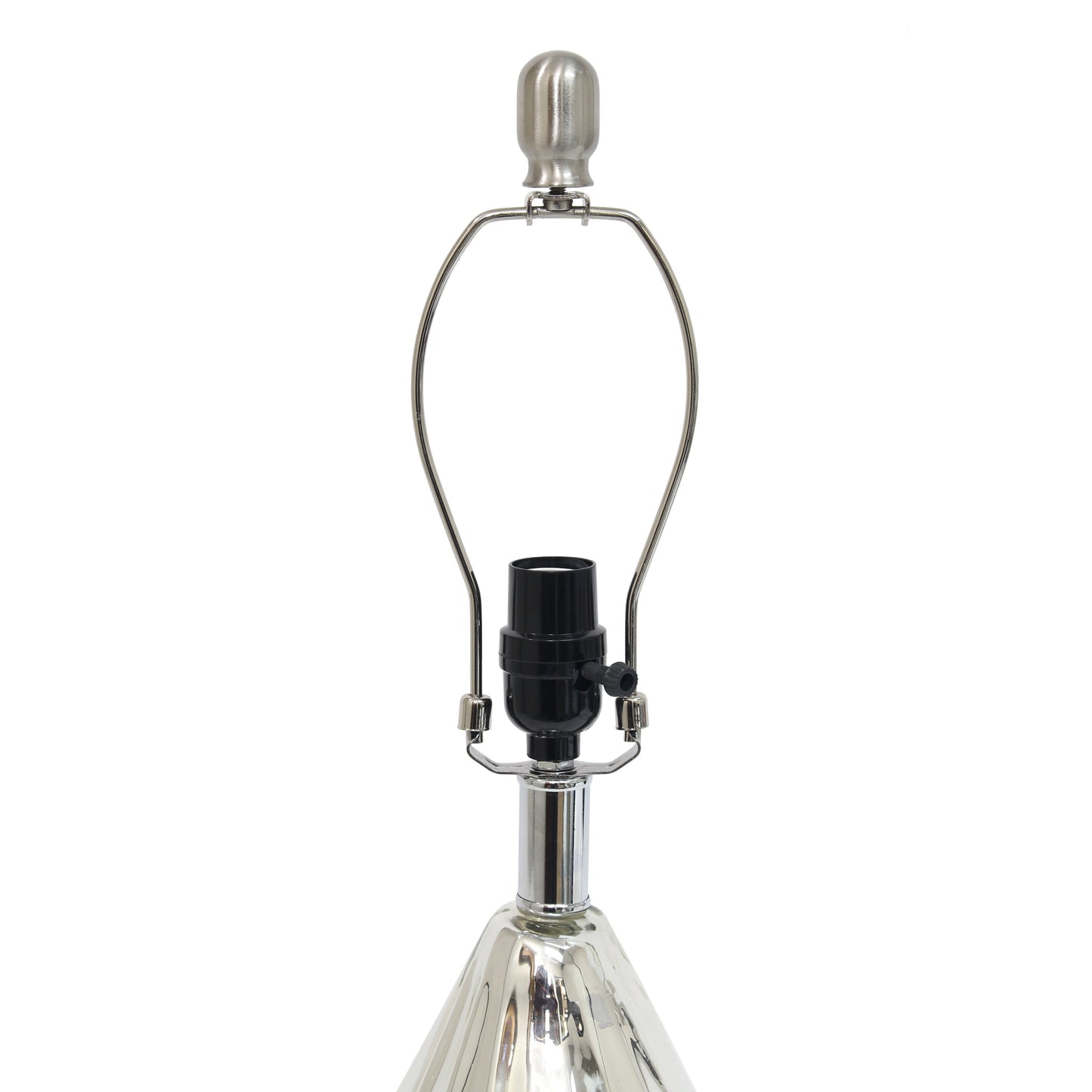 All The Rages Lalia Home Chrome Kissy Pear Table Lamp With Gray Fabric Shade