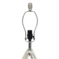 All The Rages Lalia Home Chrome Kissy Pear Table Lamp With White Fabric Shade