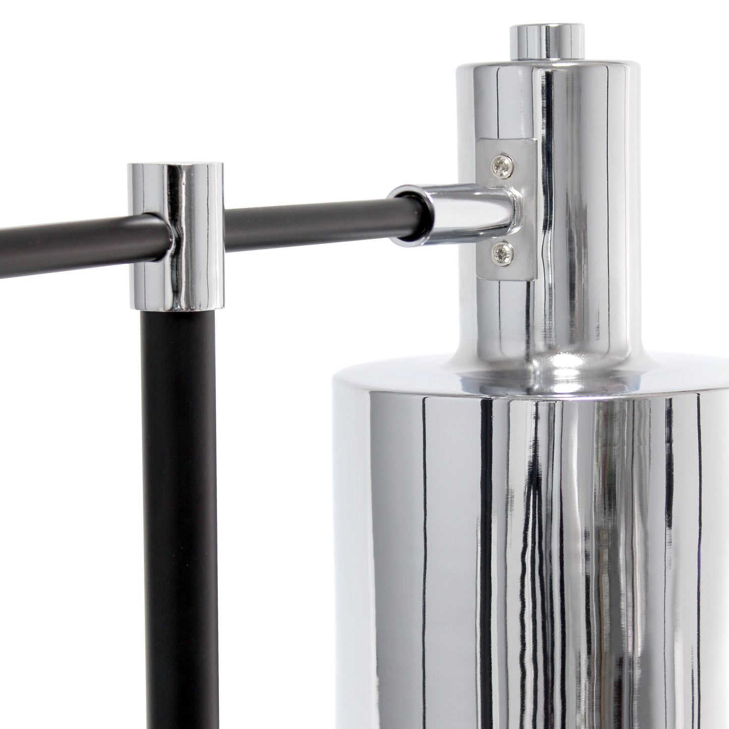 All The Rages Lalia Home Chrome Mid Century Modern Metal Table Lamp