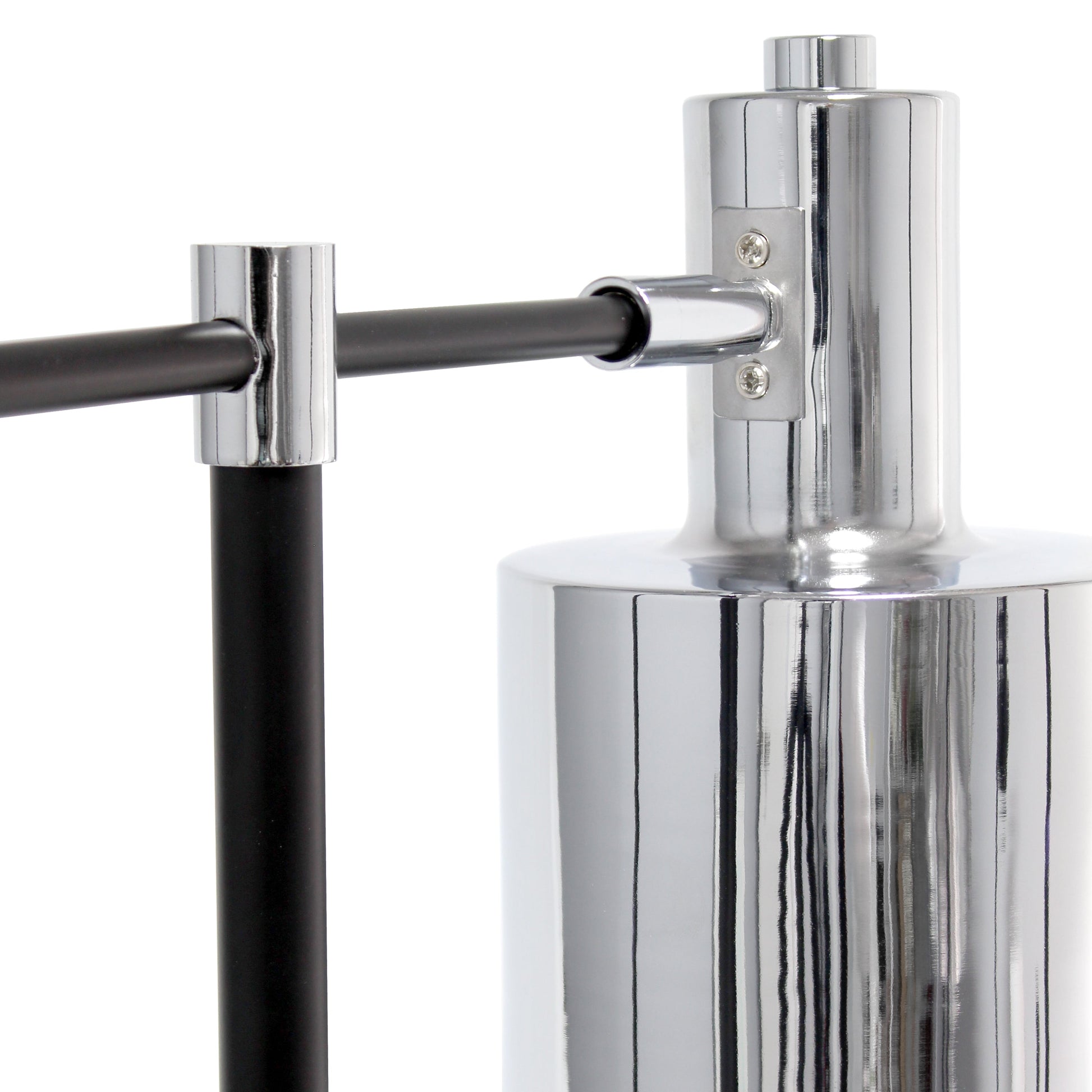 All The Rages Lalia Home Chrome Mid Century Modern Metal Table Lamp