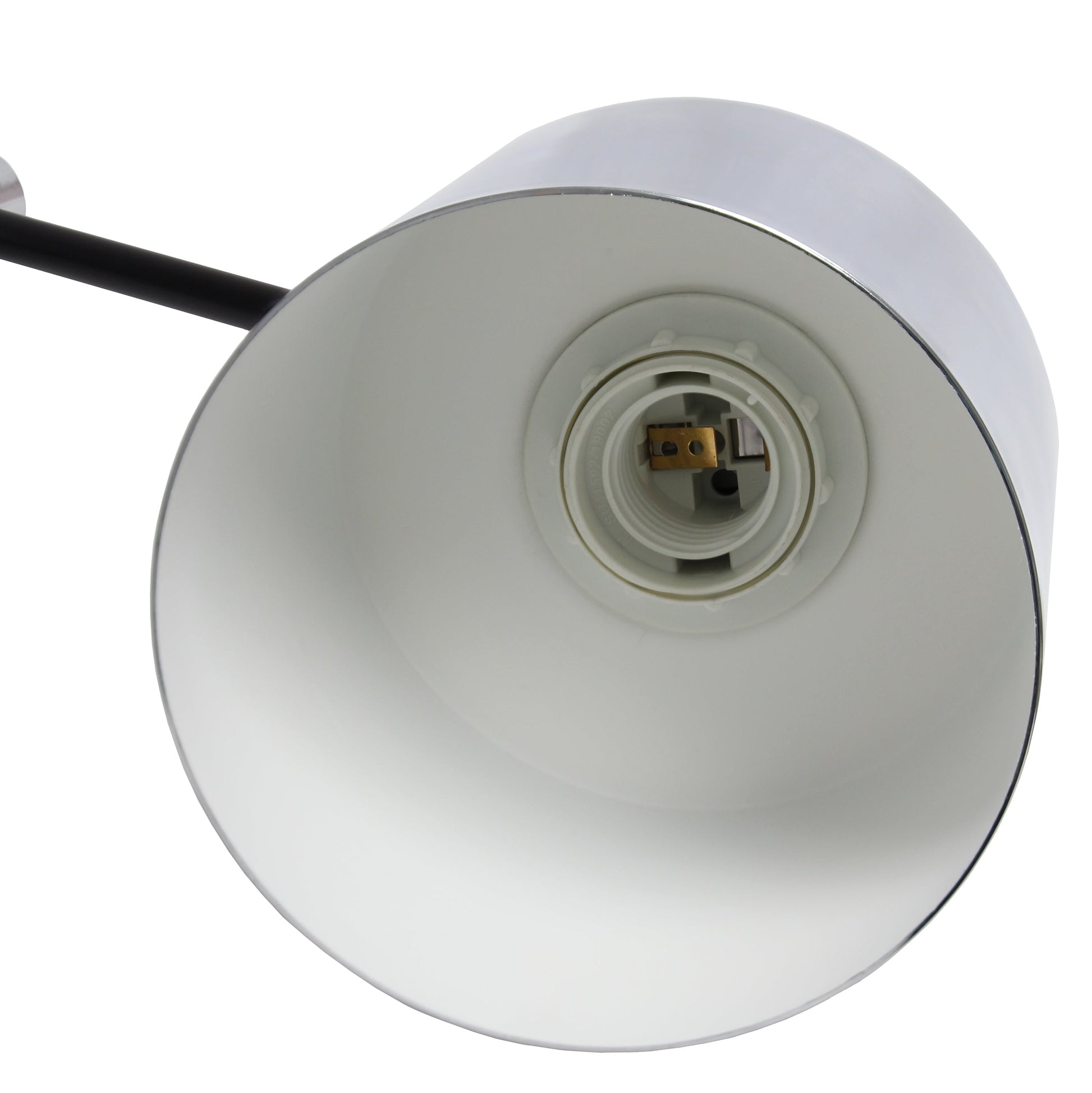 All The Rages Lalia Home Chrome Mid Century Modern Metal Table Lamp