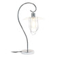 All The Rages Lalia Home Chrome Modern Metal Scroll Table Lamp